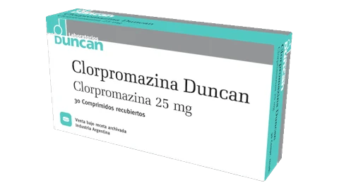 CLORPROMAZINA DUNCAN 25 x 30