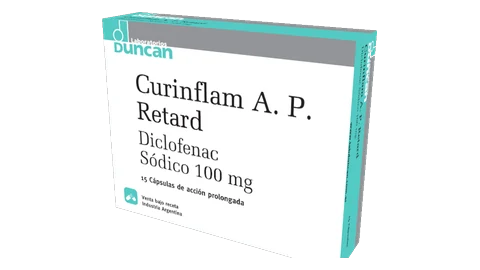 Diclofenac sódico 100 mg cápsulas — CURINFLAM A.P. RETARD